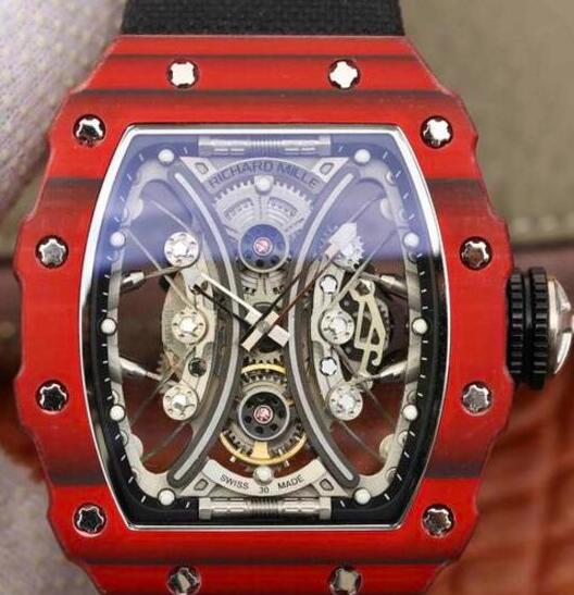 Richard Mille Replica Watch RM53-01 PABLO MAC DONOUGH Carbon Black alligator Men